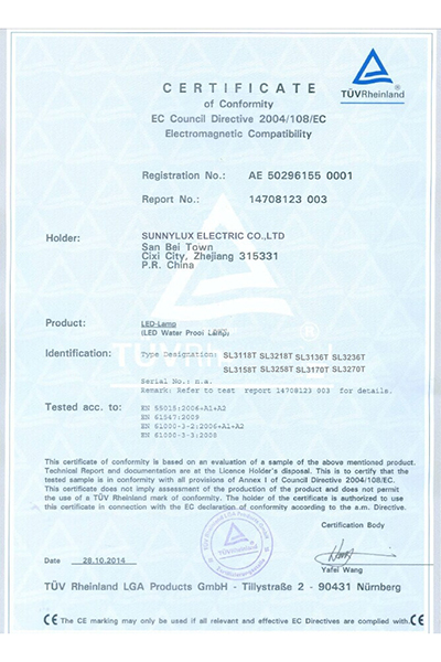 TUV-CE of Waterproof Light.jpg